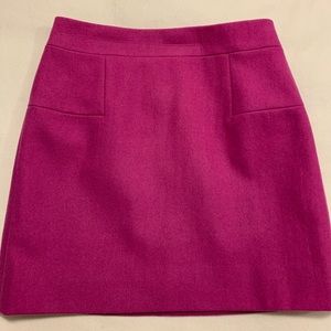 Jcrew pink wool mini skirt